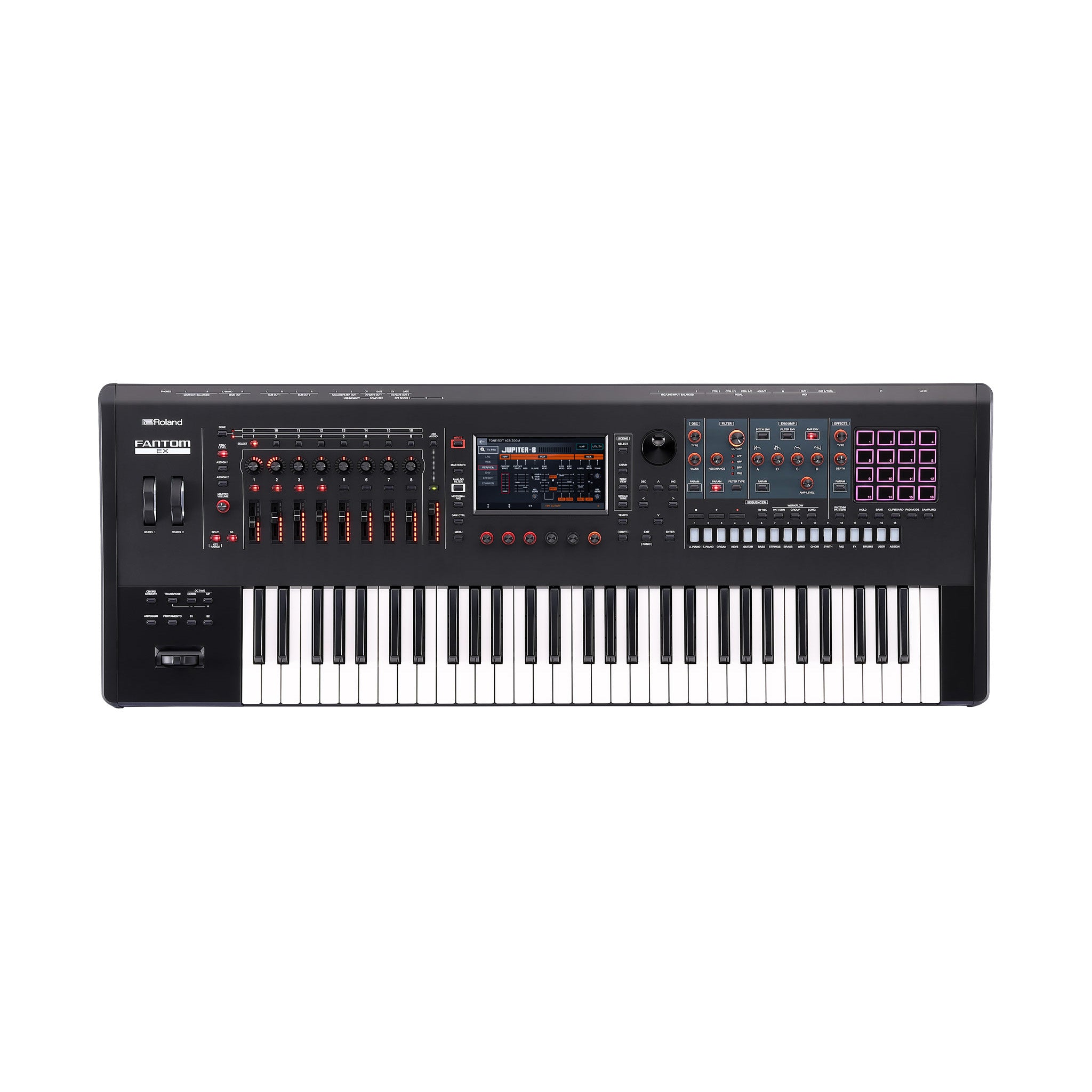 FANTOM-6-EX - Roland Fantom synthesiser keyboard 61 synth-action keys / A1