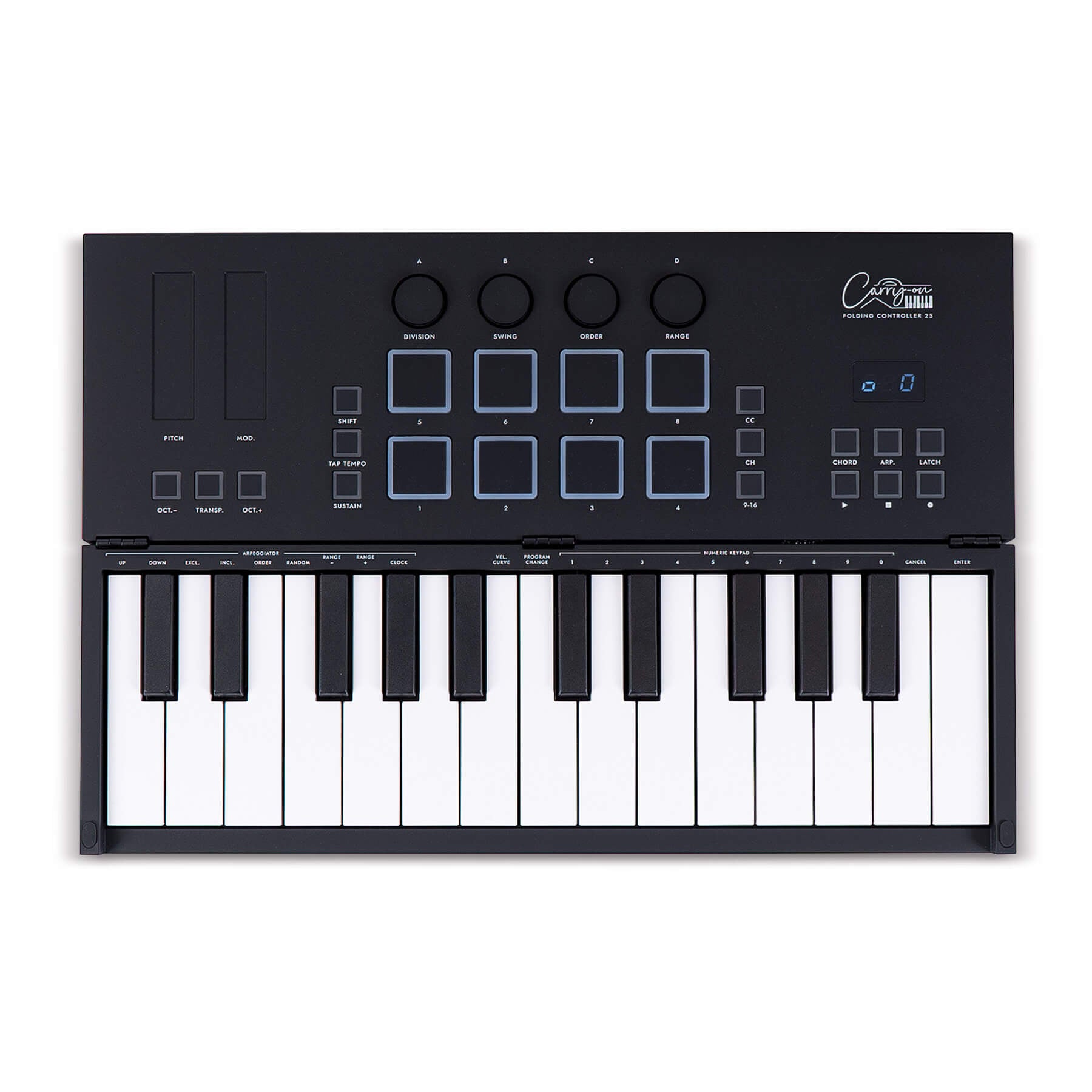 BA229010-H - Carry-On 25-key folding portable MIDI keyboard controller A1
