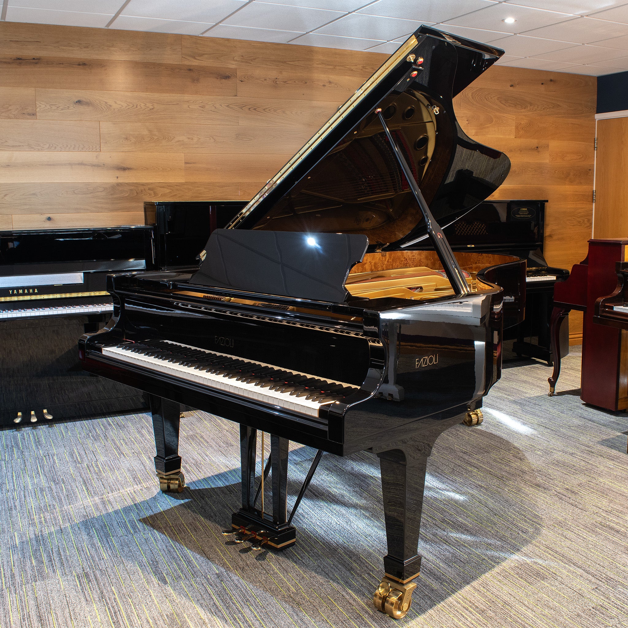 fazioli 4 pedals Pre-owned Fazioli F228 grand piano in polished ebony
