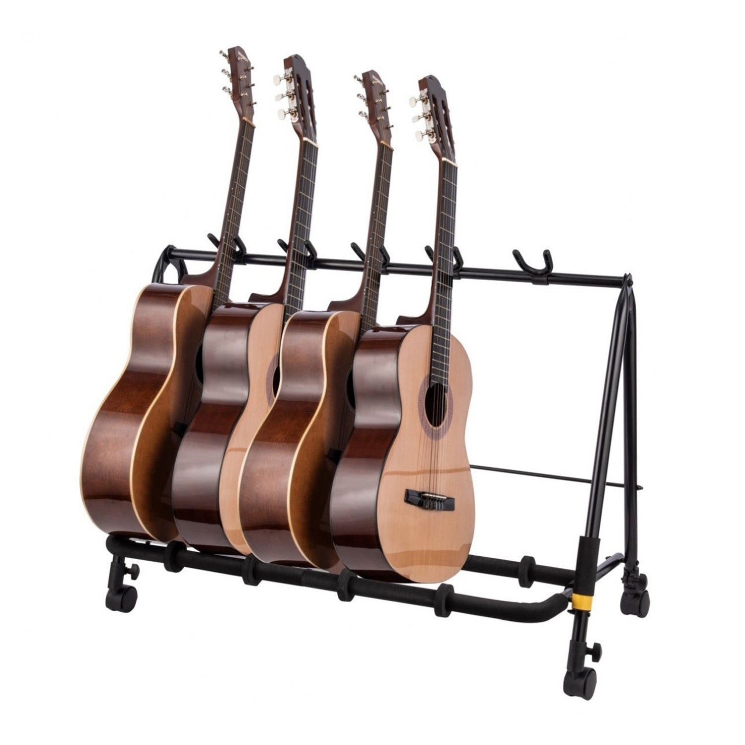 GS525BPLUS - Hercules 5 guitar rack stand with castors A1