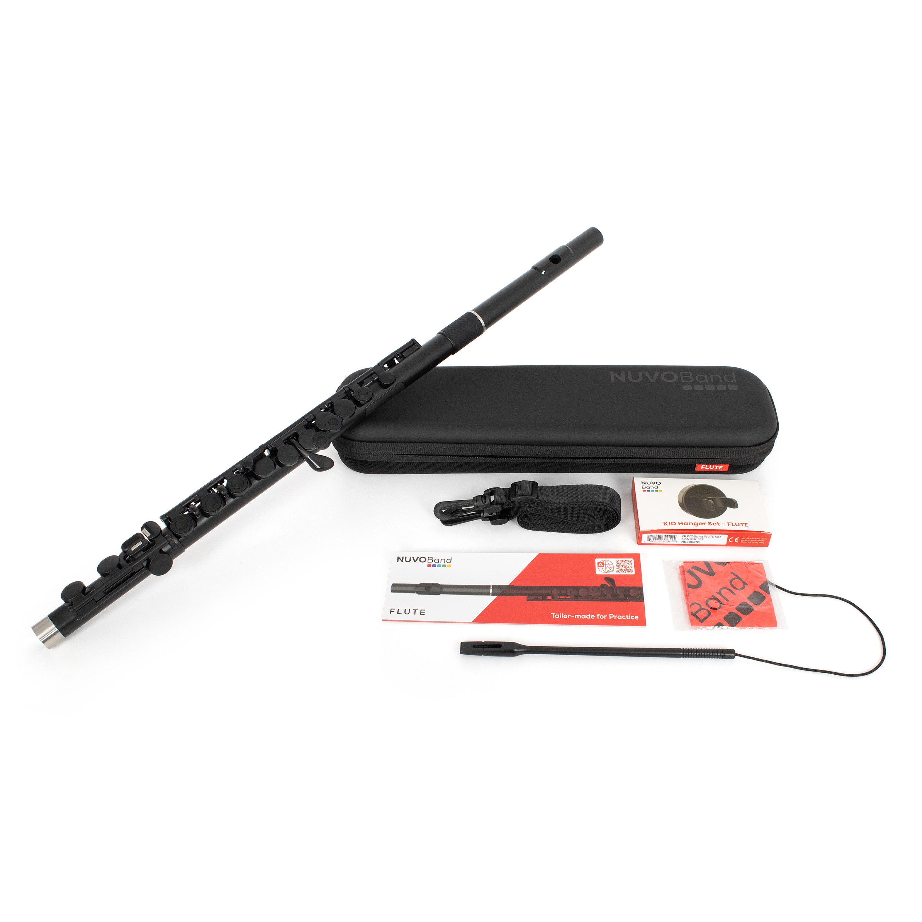 NUVOBand NB300 flute outfit in black | Chamberlain Music