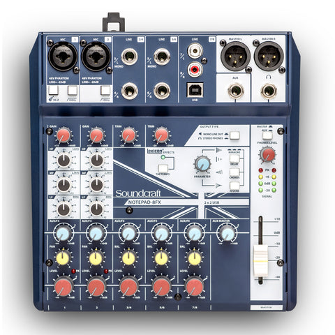 NOTEPAD-8FX - Soundcraft Notepad-8FX 8-channel analogue mixer Default title