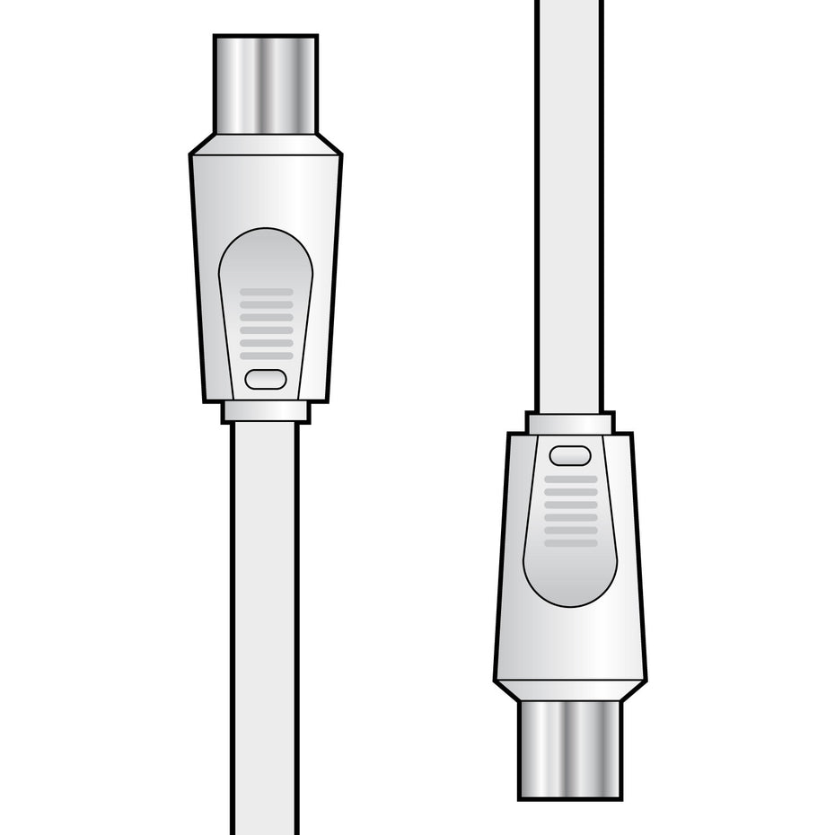 SK112004 - AV Link coaxial male plug cable - 4m Default title