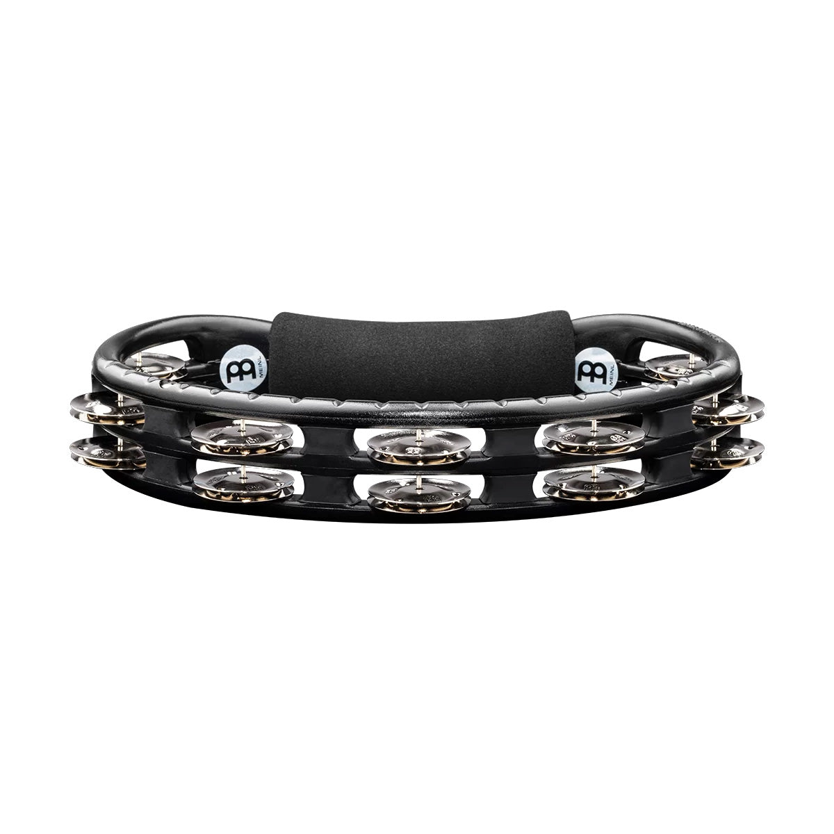 TMT1BK - Meinl double row tambourine with stainless steel jingles - Black A1