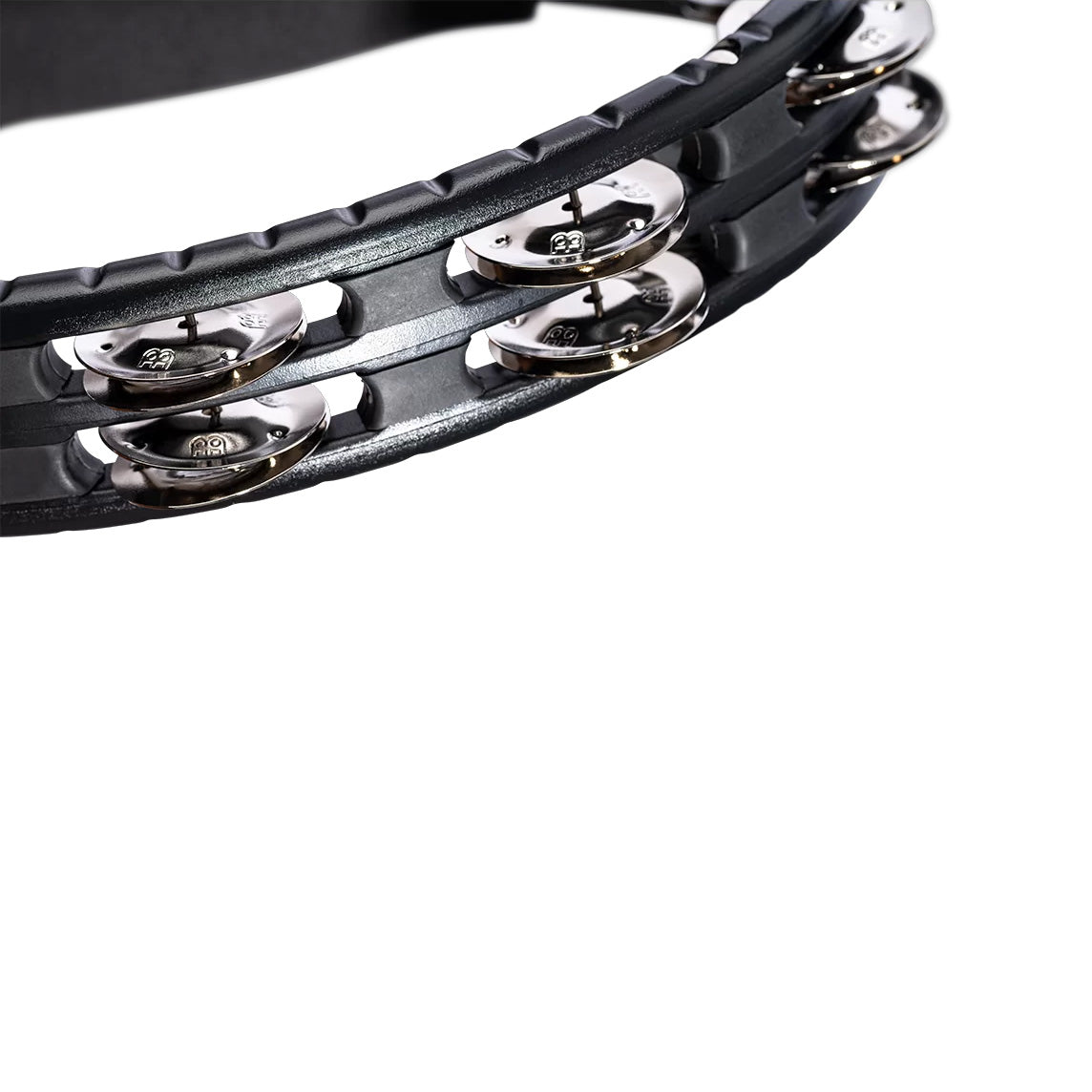 TMT1BK - Meinl double row tambourine with stainless steel jingles - Black A1