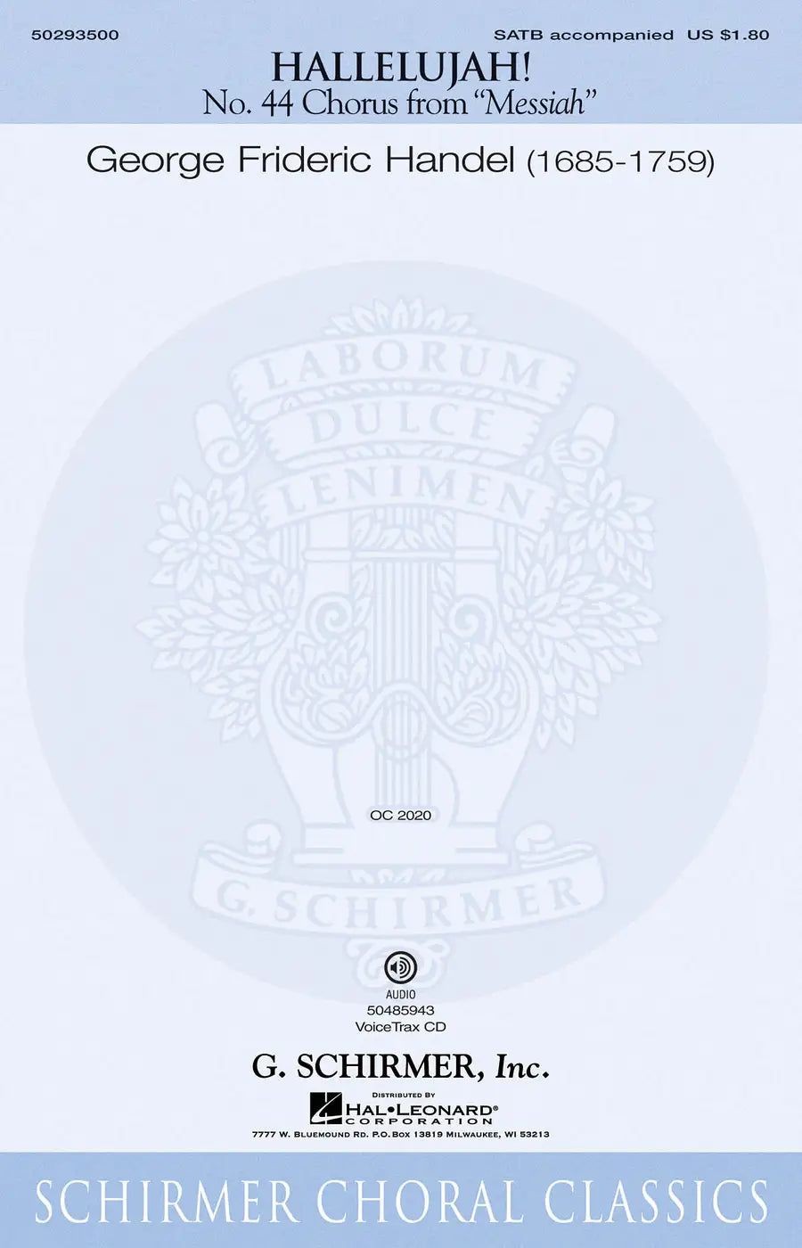 GS29350 - G.F. Handel: Hallelujah Chorus (SATB) A1