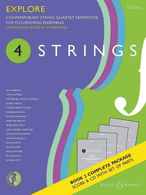 M060133763 - 4 Strings: Explore Book 2 Score, Parts & CD Default title