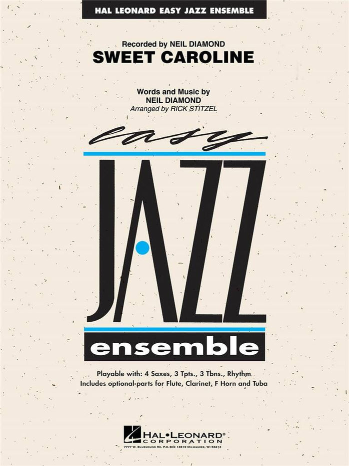 HL07011772 - Sweet Caroline: Easy Jazz Ensemble Default title