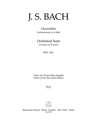 BA5253-82 - Bach Orchestral Suite (Overture) in B minor: Basses Part Default title
