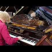 Restored Steinway Model A grand piano in polished rosewood
