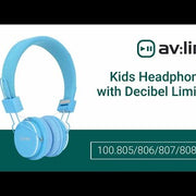 AV Link CH850 children's headphones with in-line microphone