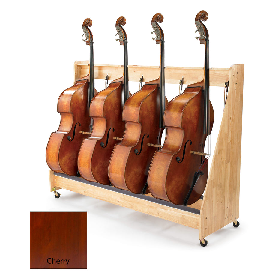 148J004-CH - Double Bass Rack - up to 4 instruments Cherry