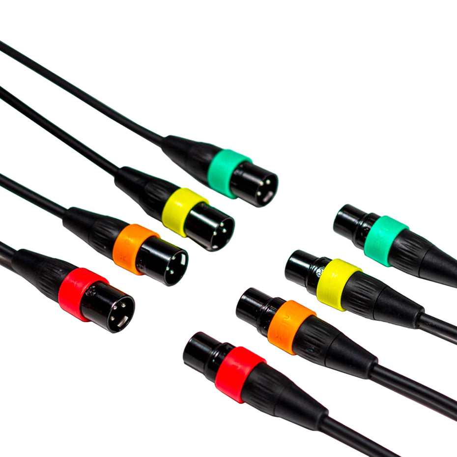 XLR-4C-CP - Zoom XLR Mic cables with colour ID rings Default title