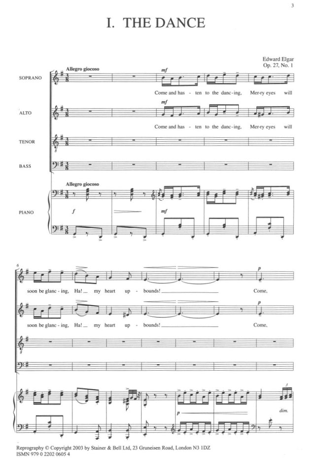 SB-20210 - From the Bavarian Highlands: 6 Choral Dances. Vocal Score Default title