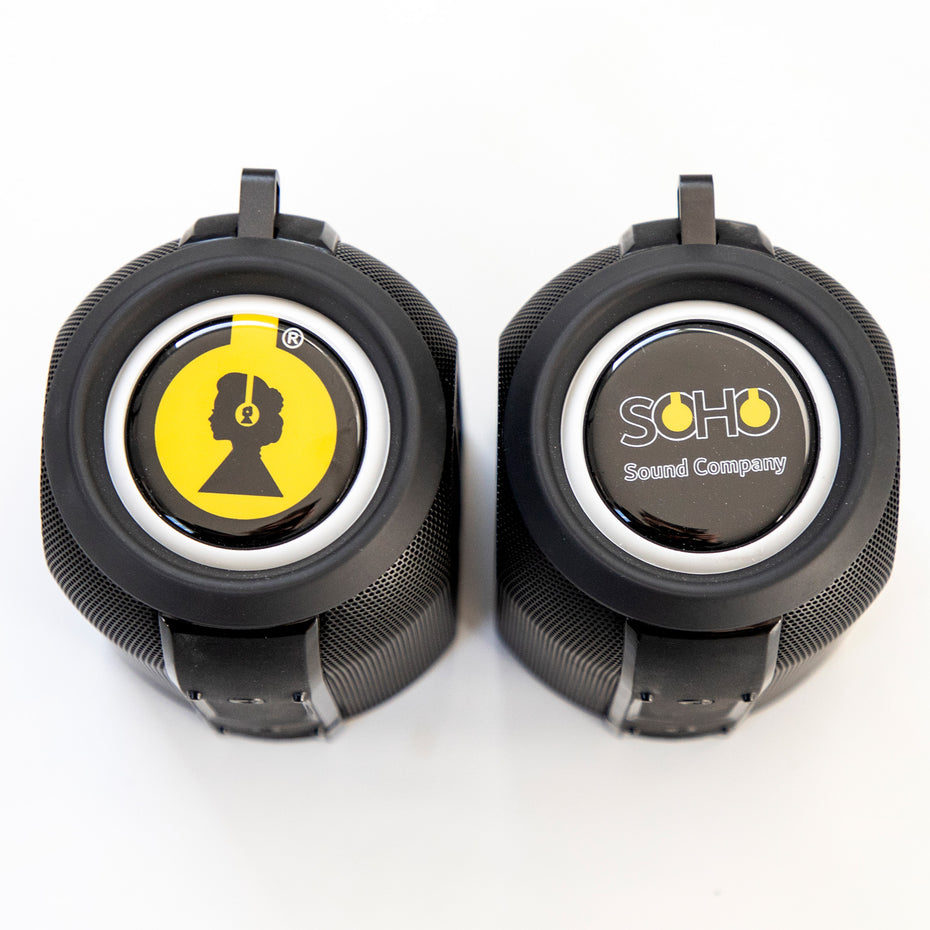 20R01B - Soho Cylinders wireless twin stereo speaker Default title