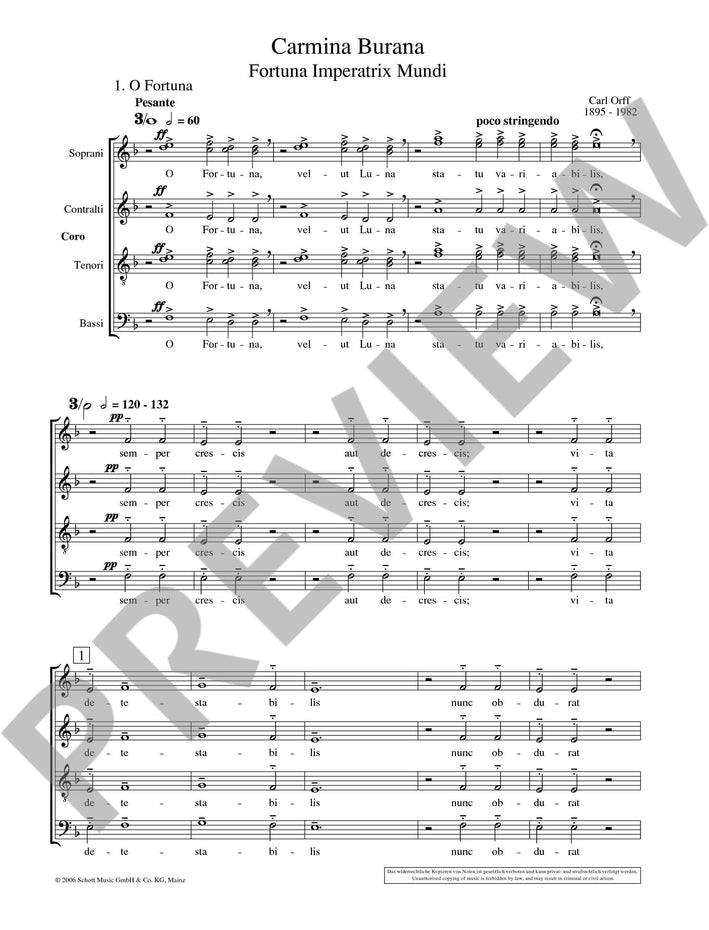 ED4920-20 - Orff Carmina Burana - choral score Default title