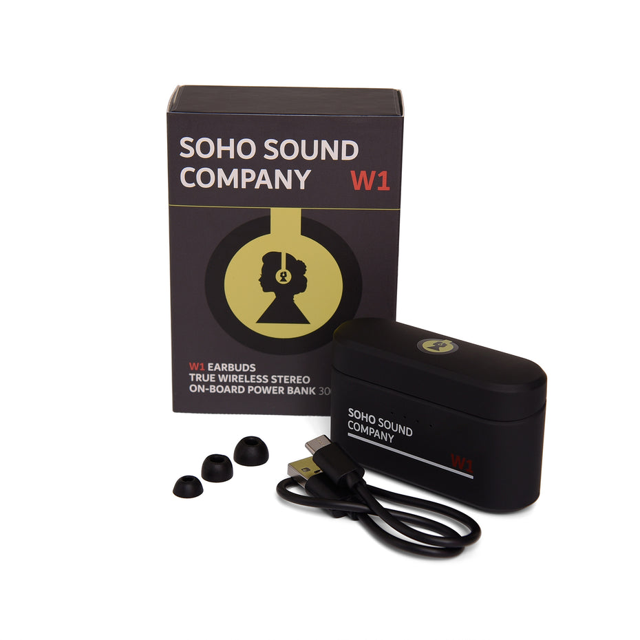 30R01B - Soho W1 wireless earbuds Black