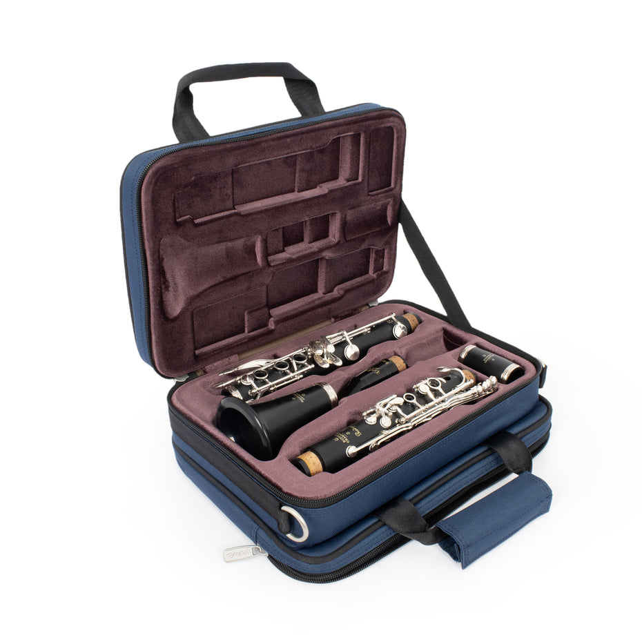 36CL-387 - Tom & Will clarinet gig bag Blue with purple interior
