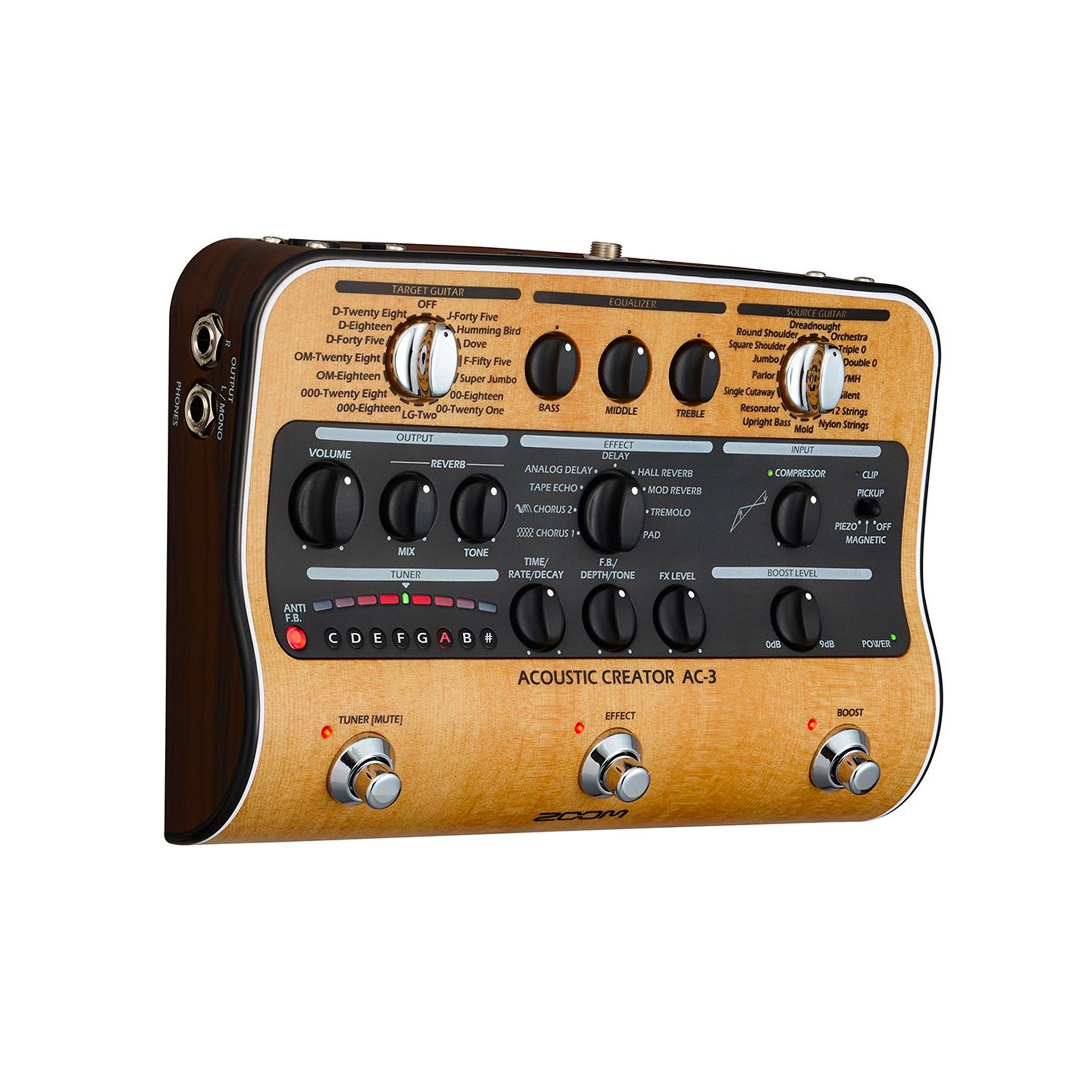 Zoom AC-3 Acoustic Creator pedal | Chamberlain Music