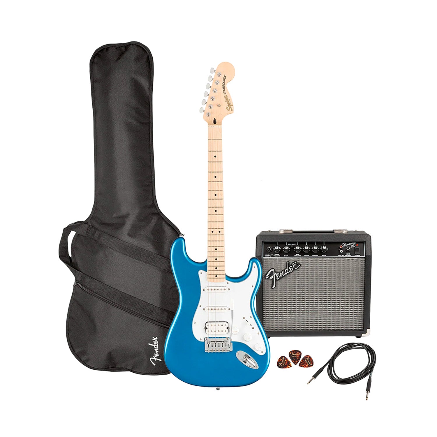 037-2820-402 - Fender Squier Affinity Series Stratocaster HSS pack Lake Placid Blue / A1