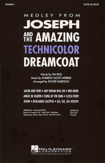 AM92087 - Joseph and the Amazing Technicolor Dreamcoat Medley (SATB) Default title