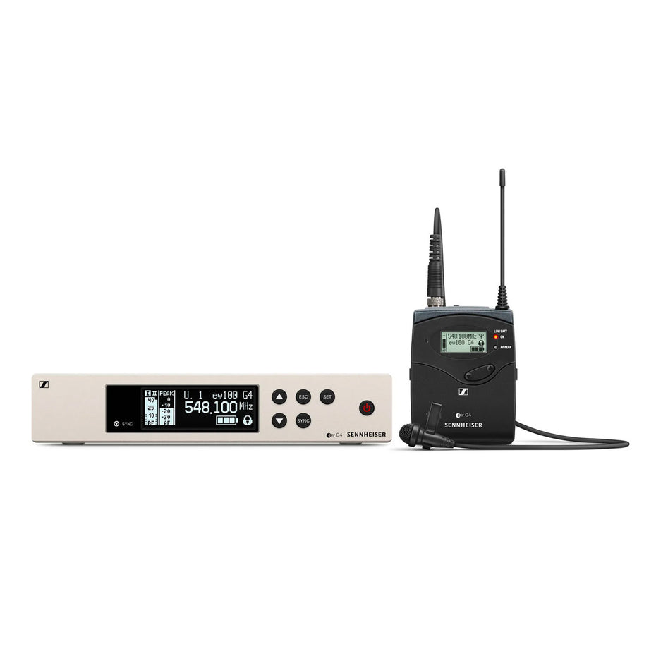 509922,509924 - Sennheiser EW 100 G4 wireless lavalier mic sets ME 2 clip on mic