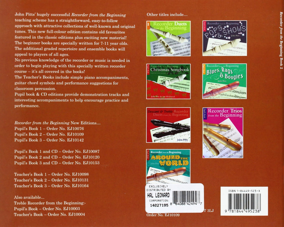 EJ10109 - Recorder From the Beginning : Pupil's Book 2 Default title