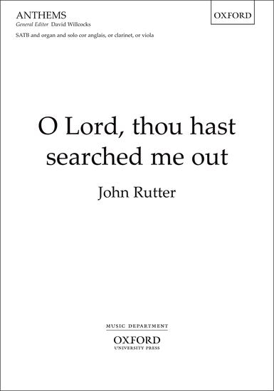 OUP-3359413 - Rutter O Lord, thou hast searched me out: Vocal score Default title