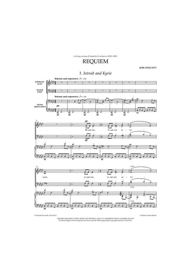 OUP-3366961 - Chilcott Requiem: Vocal score Default title