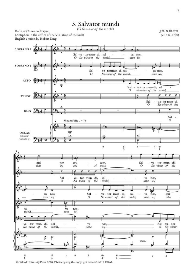 English Church Music, Volume 1: Anthems and Motets (ed. Robert King and  John Rutter)