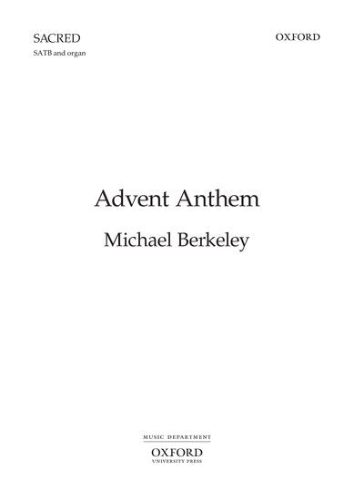 OUP-3376434 - Berkeley Advent Anthem: Vocal score Default title