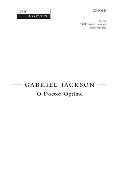 OUP-3385856 - Jackson O Doctor Optime: Vocal score Default title