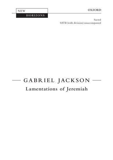 OUP-3388376 - Lamentations of Jeremiah: Vocal score Default title