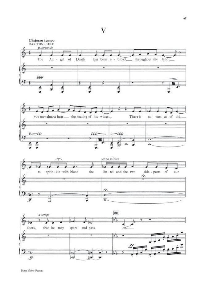 OUP-3388611 - Vaughan Williams Dona Nobis Pacem: Vocal score Default title