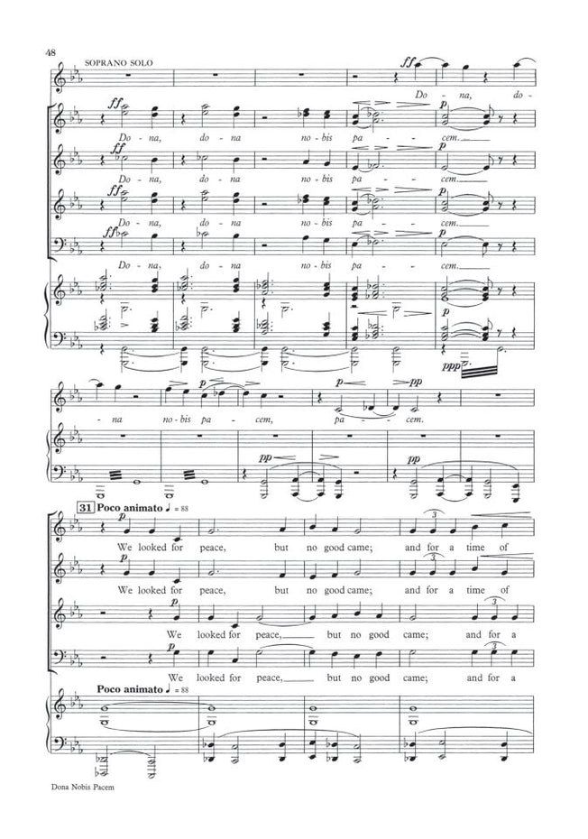OUP-3388611 - Vaughan Williams Dona Nobis Pacem: Vocal score Default title
