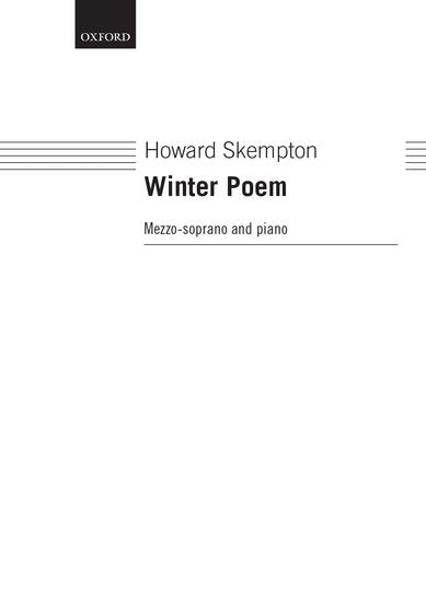 OUP-3392939 - Winter Poem: Vocal score Default title