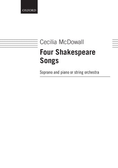 OUP-3396944 - Four Shakespeare Songs: Vocal score Default title