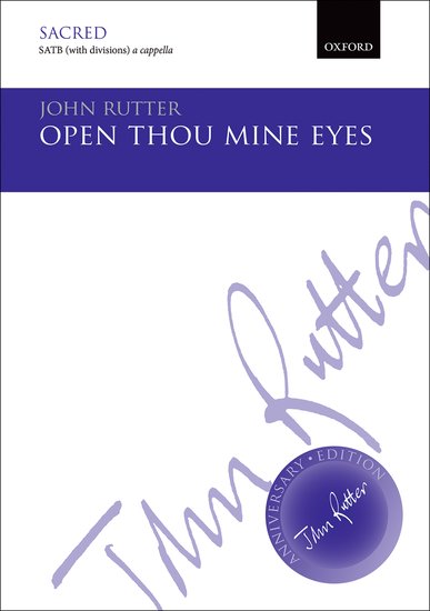 OUP-3405509 - Rutter Open thou mine eyes: Vocal score A1