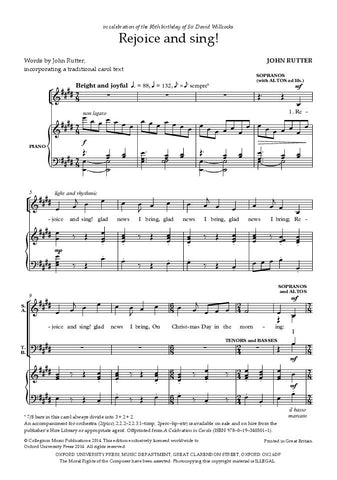 OUP-3412859 - Rejoice and sing!: Vocal score Default title
