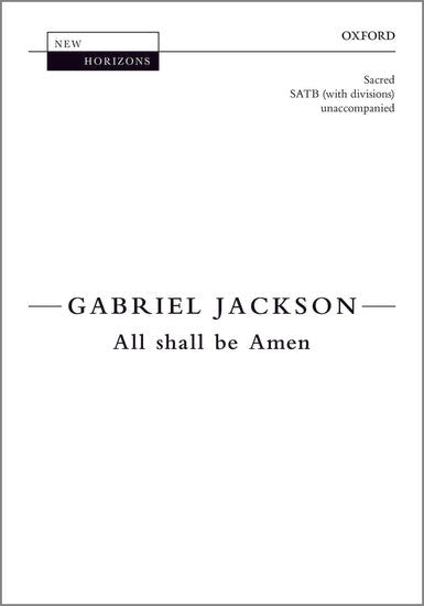 OUP-3415690 - All shall be Amen: Vocal score Default title