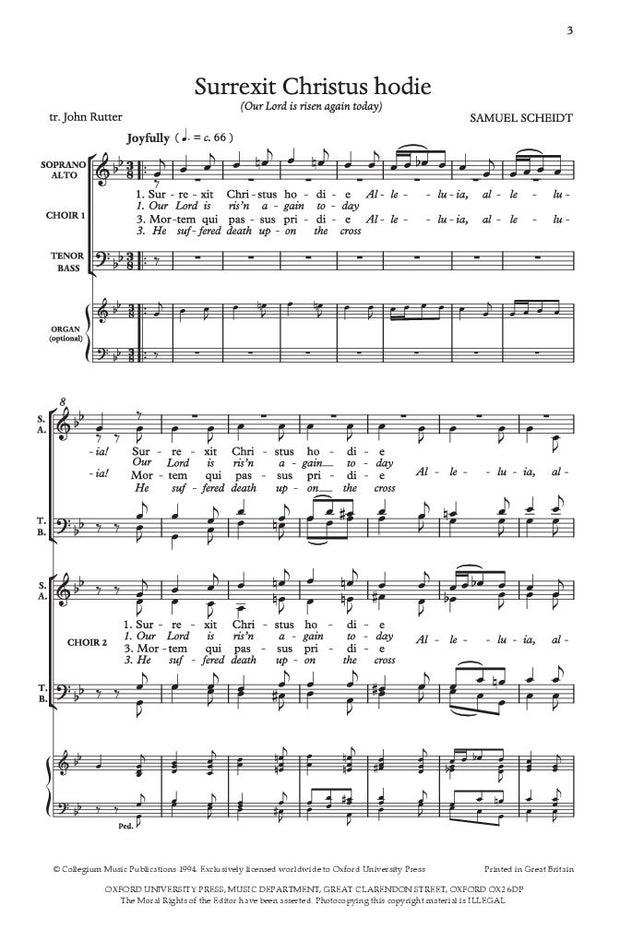 OUP-3415966 - Surrexit Christus hodie (Our Lord is risen again today): Vocal score Default title