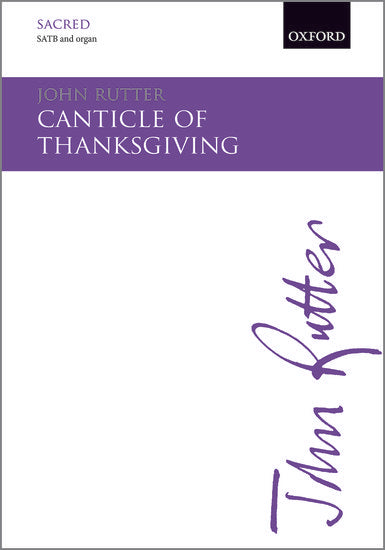 OUP-3416635 - Canticle of Thanksgiving: Vocal score Default title