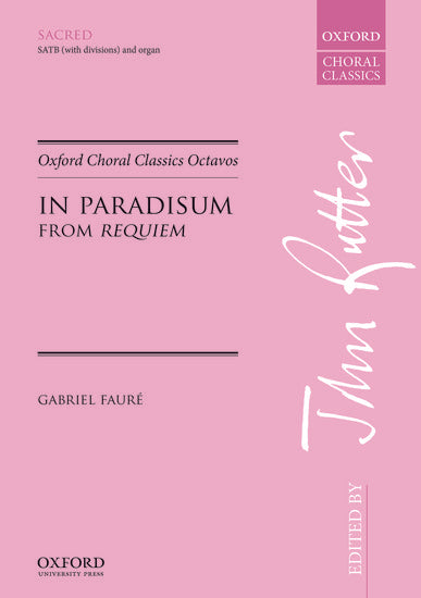 OUP-3418042 - Faure In Paradisum: Vocal score Default title