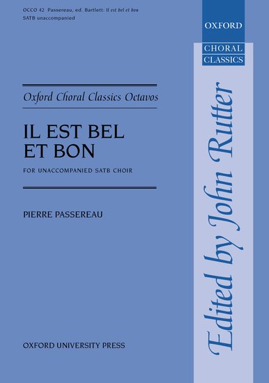 OUP-3418165 - Passereau Il est bel et bon: Vocal score Default title