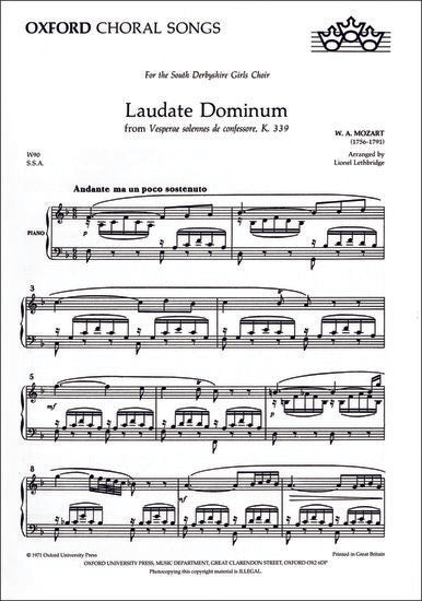 OUP-3425903 - Laudate Dominum: Vocal score Default title