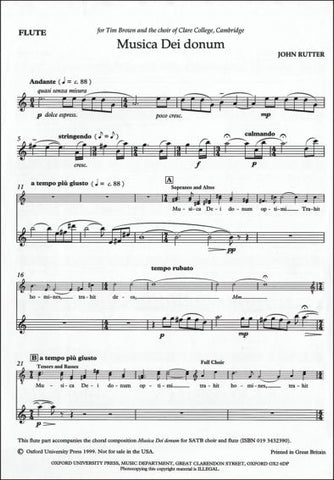 OUP-3432406 - Musica Dei donum: Flute part Default title