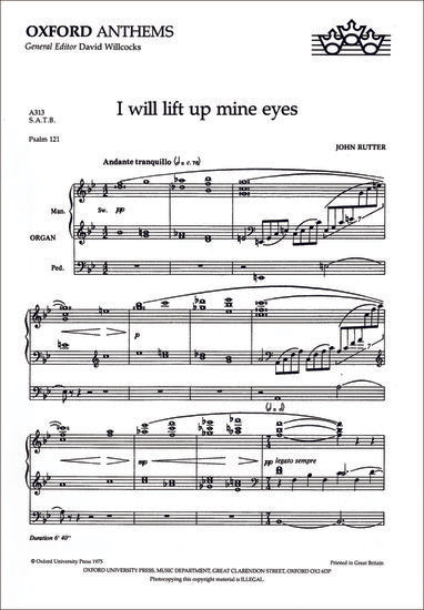 OUP-3503533 - I will lift up mine eyes: Vocal score Default title