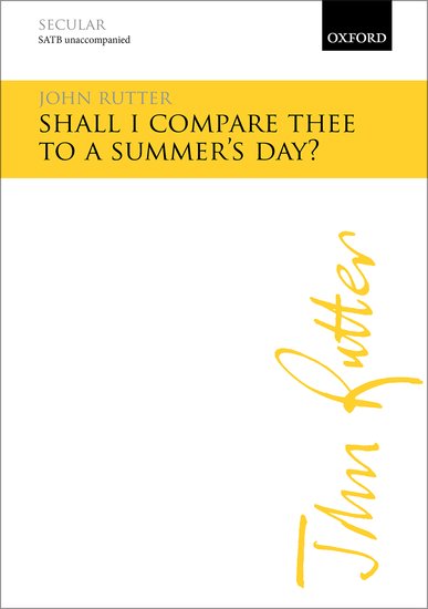 OUP-3524811 - Shall I compare thee to a summer's day?: Vocal score Default title