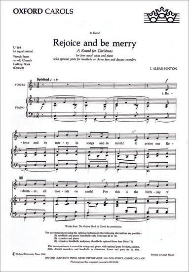 OUP-3531963 - Rejoice and be merry: Vocal score Default title