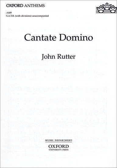 OUP-3533615 - Cantate Domino: Vocal score Default title